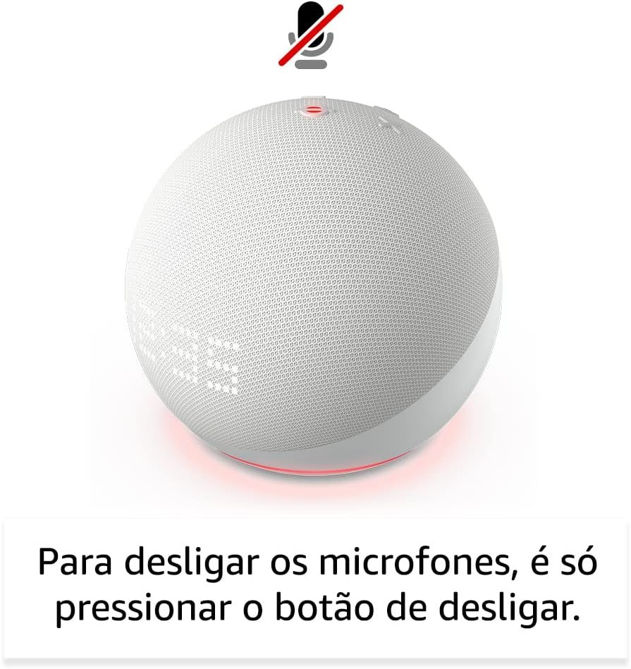 Echo Dot 5ª geração com Relógio | Smart speaker com Alexa | Display de LED ainda melhor | Cor Branca - Imagem 15