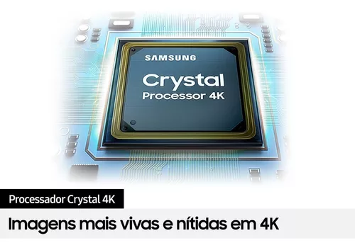 Smart Tv 50'' 4k Uhd 50cu7700 2023 Preta Samsung - Imagem 3