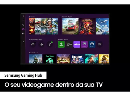 Smart Tv 50'' 4k Uhd 50cu7700 2023 Preta Samsung - Imagem 4