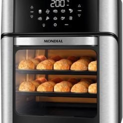 Fritadeira Air Fryer Forno Oven 12 Litros, Mondial, Preto/Inox, 2000W, 110V - AFO-12L-BI