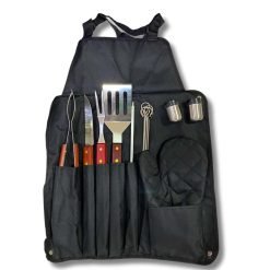 Alternative view of Kit Churrasco com avental 15 Peças Inox Churrasqueiro