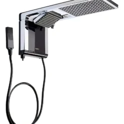 Alternative view of Chuveiro Lorenzetti Acqua Duo Elétrico de Parede Preto Cromado 7800w 220v