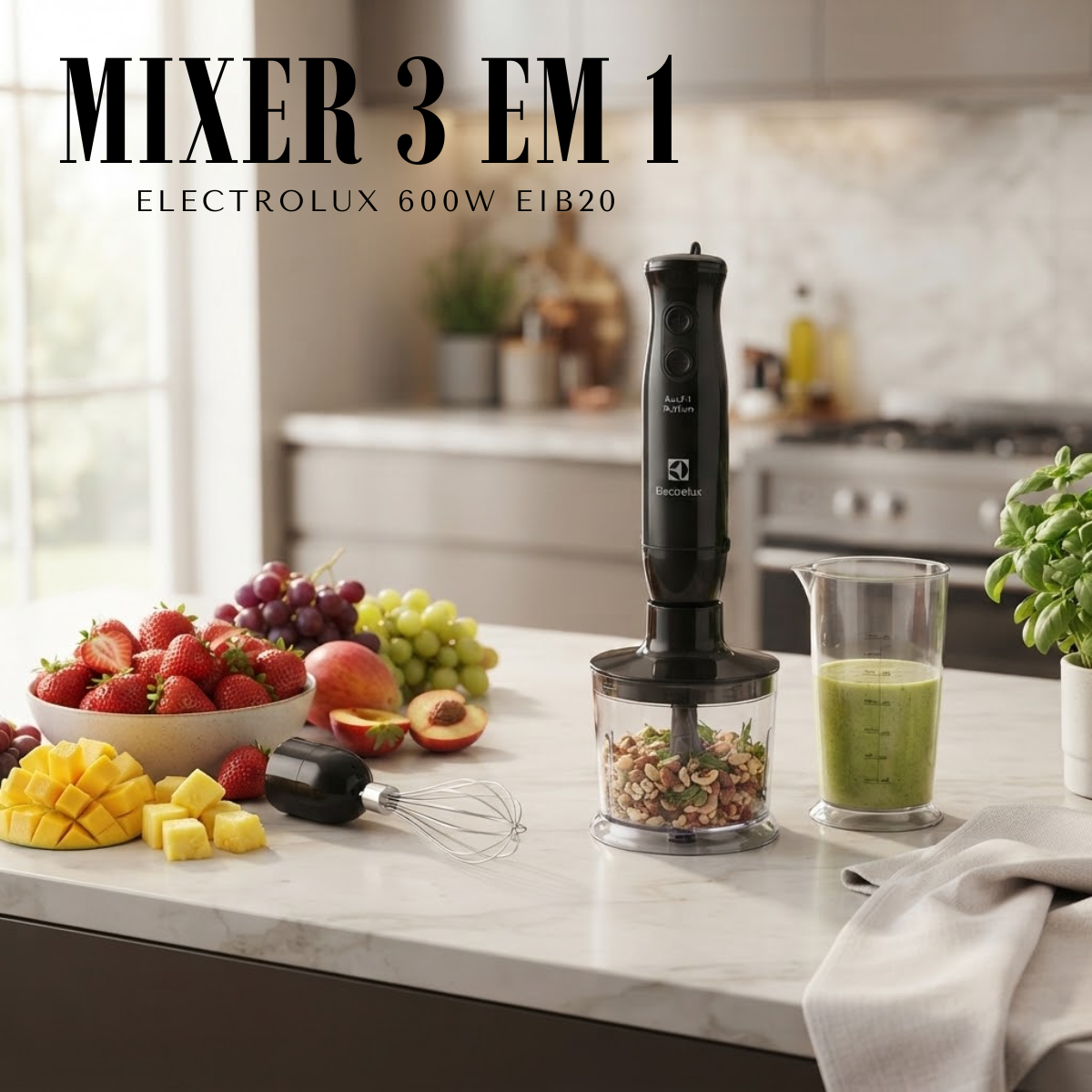 Mixer 3 em 1 Electrolux 600W EIB20