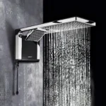 Chuveiro Lorenzetti Acqua Duo Elétrico de Parede Preto Cromado 7800w 220v