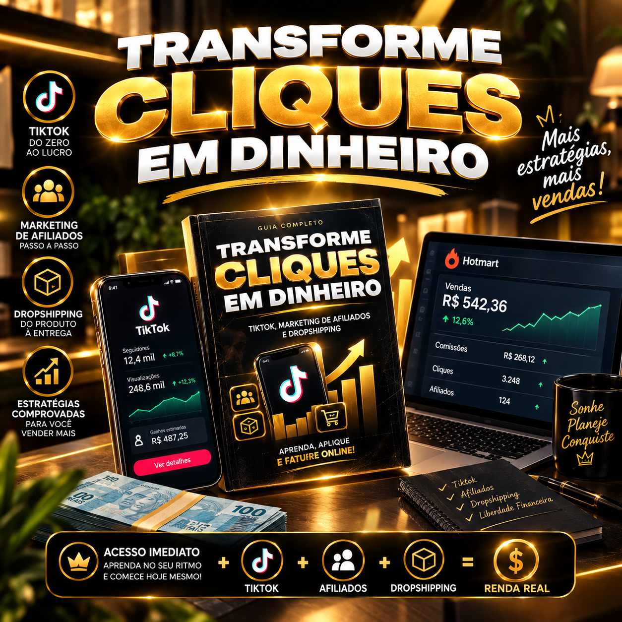 Transforme Cliques em Dinheiro: Guia para Lucrar Online