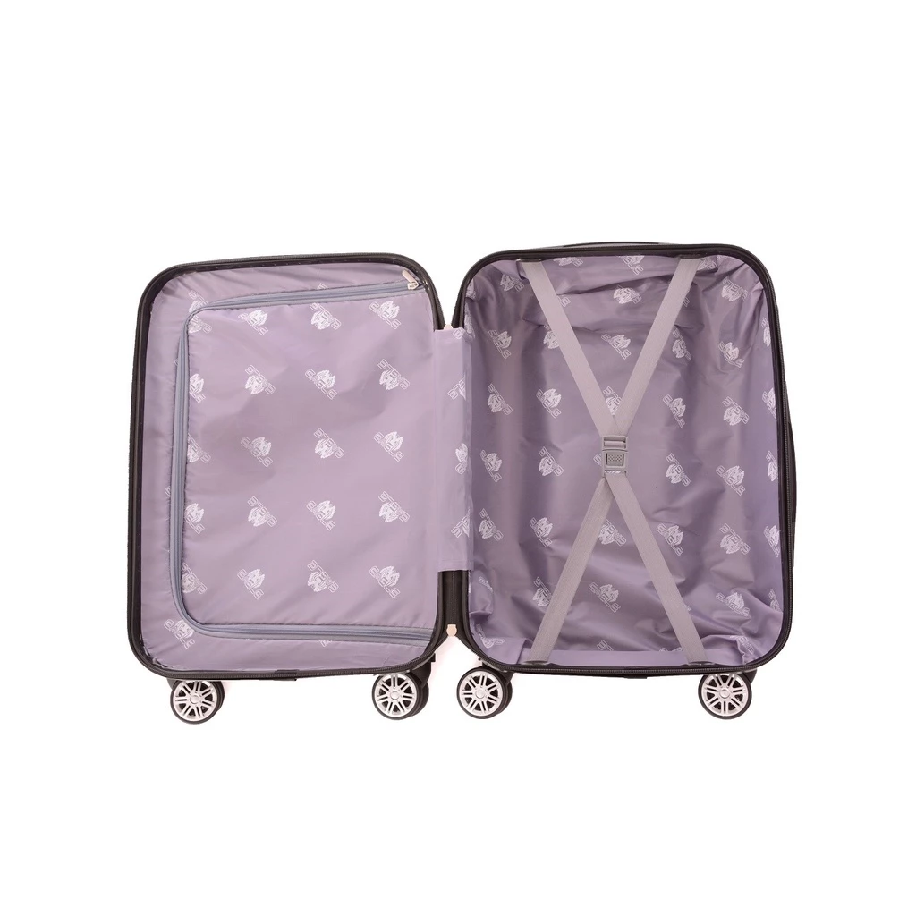 Conjunto Mala de Viagem Bordo e Grande Em Abs C/ Rodinhas 360º – Eagle - Imagem 3