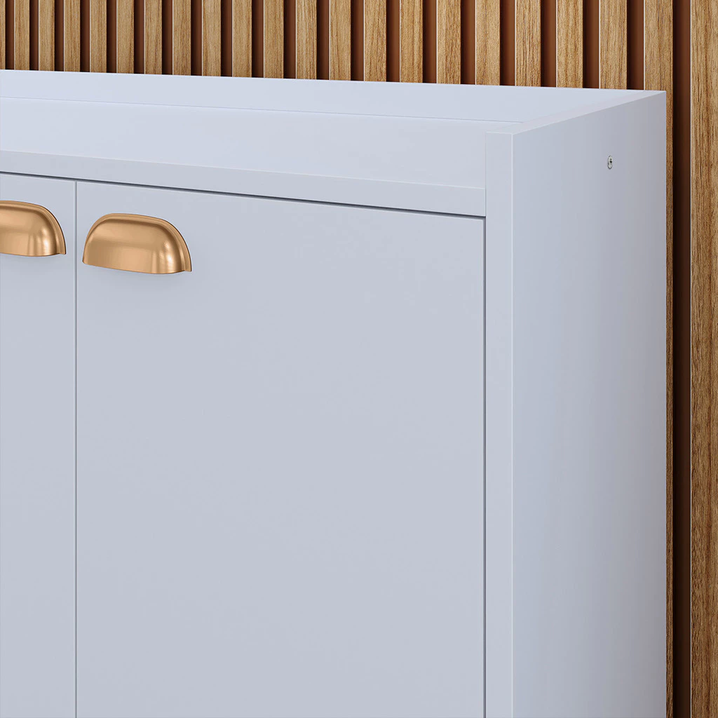 Aparador Buffet Retrô 4 Portas – Modelos Kiev e Dallas | Elegância e Funcionalidade para Sua Sala. - Imagem 5