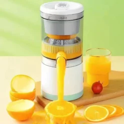 Alternative view of Espremedor Elétrico Laranja Limão Frutas Fazer Sucos Recarregável Usb Cozinha