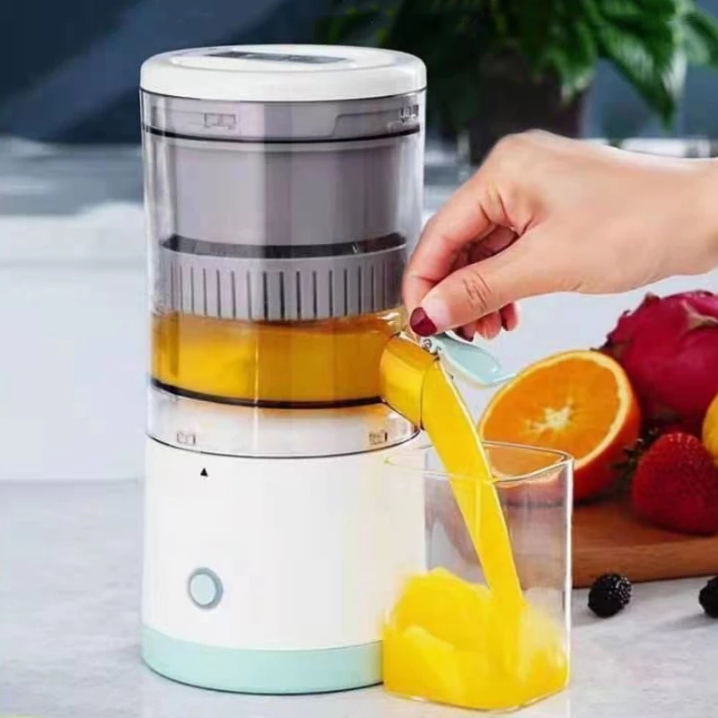 Espremedor Elétrico Laranja Limão Frutas Fazer Sucos Recarregável Usb Cozinha - Imagem 4
