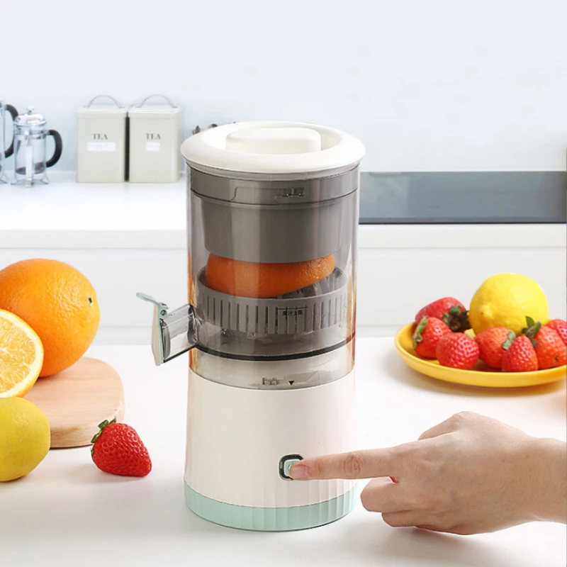 Espremedor Elétrico Laranja Limão Frutas Fazer Sucos Recarregável Usb Cozinha - Imagem 5