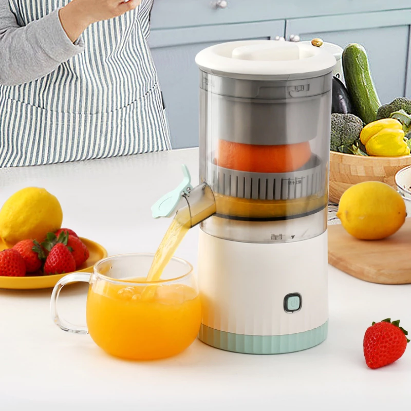 Espremedor Elétrico Laranja Limão Frutas Fazer Sucos Recarregável Usb Cozinha - Imagem 6