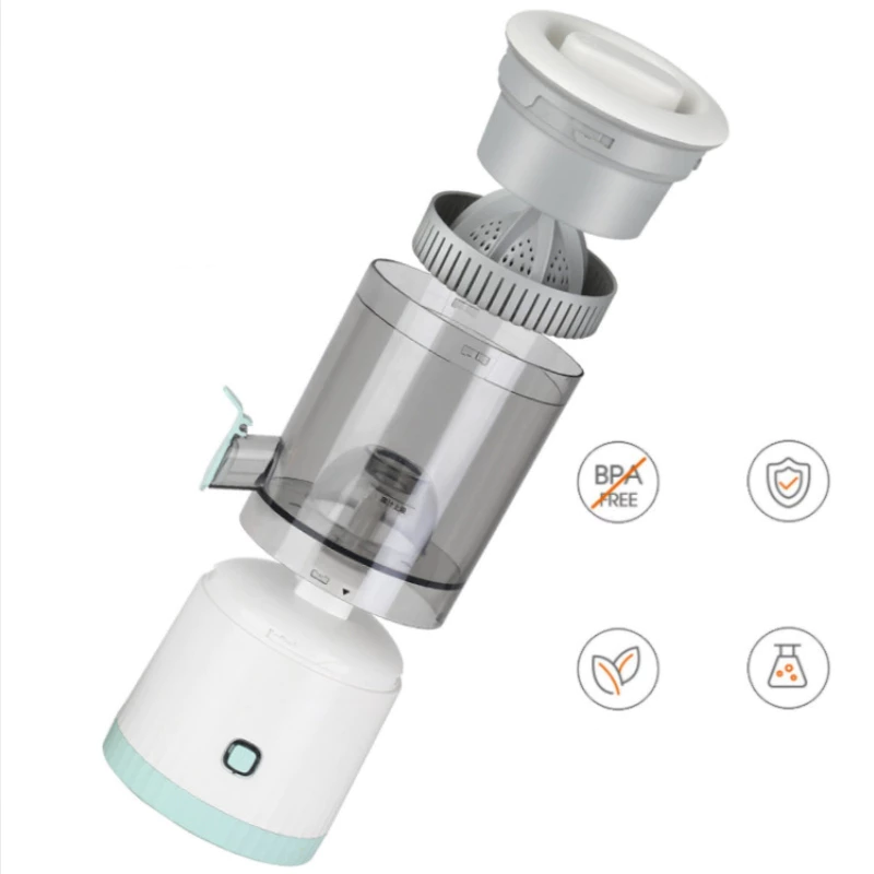 Espremedor Elétrico Laranja Limão Frutas Fazer Sucos Recarregável Usb Cozinha - Imagem 7