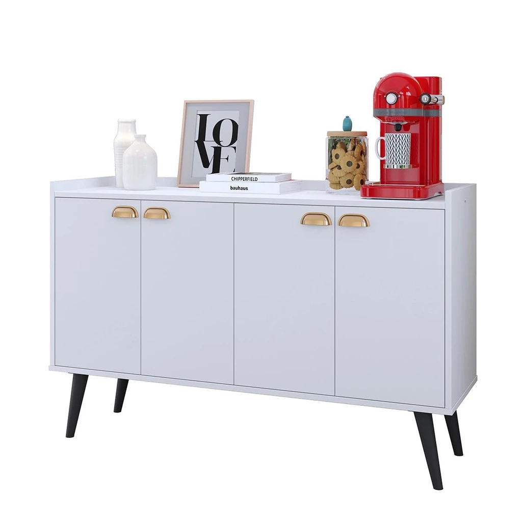 Aparador Buffet Retrô 4 Portas – Modelos Kiev e Dallas | Elegância e Funcionalidade para Sua Sala. - Imagem 6