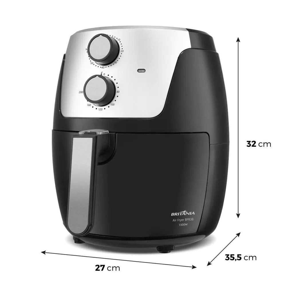 Air Fryer Britânia 4,2L Dura Mais 1500W BFR38 - Imagem 6