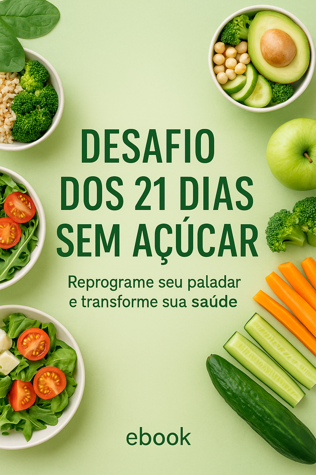 Desafio dos 21 Dias Sem Açúcar: Reprograme Seu Paladar, Emagreça e Ganhe Energia Naturalmente