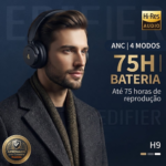 Edifier H9 Fone Bluetooth com Cancelamento de Ruído