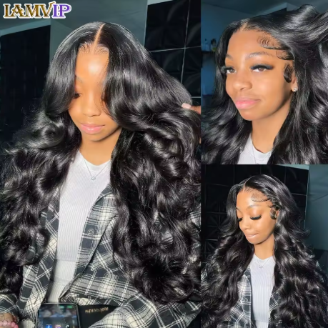 250% 30-36 Polegada Onda do Corpo 13x6 Hd Frontal Cabelo Humano Pré-arrancado Laço Brasileiro Remy 13x4 Peruca Dianteira 4x4 Fechamento Com Hd Renda Completa