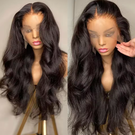 250% 30-36 Polegada Onda do Corpo 13x6 Hd Frontal Cabelo Humano Pré-arrancado Laço Brasileiro Remy 13x4 Peruca Dianteira 4x4 Fechamento Com Hd Renda Completa - Imagem 3