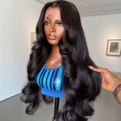 Peruca Frontal Hd de 30-32 Polegadas Com Ondas Soltas, Pré-alongada, Densidade 300%, Peruca Frontal Hd 13x6 Sem Cola, Cabelo Humano