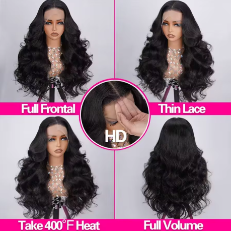 Peruca Frontal Hd de 30-32 Polegadas Com Ondas Soltas, Pré-alongada, Densidade 300%, Peruca Frontal Hd 13x6 Sem Cola, Cabelo Humano - Imagem 5