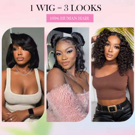 Bob Peruca de Cabelo Humano 13x4 Hd Frente do Laço Perucas de Cabelo Humano para Preto Feminino Sem Cola Perucas Dianteiras do Laço Pré Arrancadas Pré Corte Em Linha Reta Bob - Imagem 6