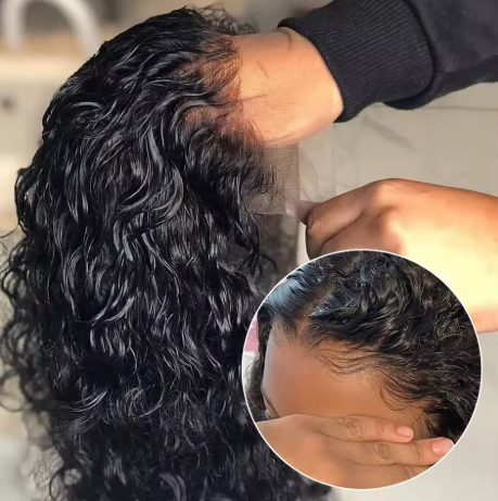 Peruca Curta Bob Com Ondas Profundas 230% Densidade, Peruca Frontal Hd Lace 13x4, Cabelo Humano Brasileiro 100% Natural, 14-16 Polegadas, Peruca Frontal Transparente 4x4 - Imagem 4