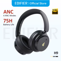 Edifier H9 Fones de Ouvido Sem Fio Com Cancelamento de Ruído Ativo Bluetooth 5.4 Fone de Ouvido Áudio de Alta Resolução 75h Bateria Design Dobrável