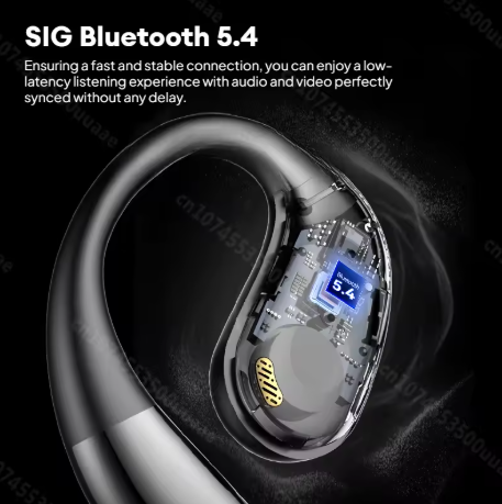 Monster Open Ear Ac360 Fone de Ouvido de Condução de ar Bluetooth 5.4 Ture Fones de Ouvido Sem Fio 360 ° Fone de Ouvido Esportivo Sem Fio Estéreo Ows - Imagem 5