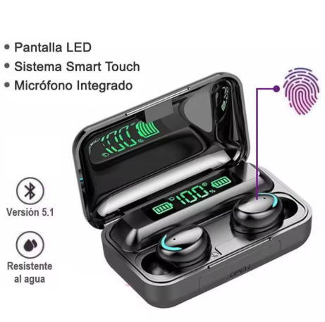 Fone Original Bluetooth 5.3 Preto Carrega Celular Bateria de Longa Duração Alta Performance - Imagem 3