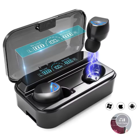 Fone Original Bluetooth 5.3 Preto Carrega Celular Bateria de Longa Duração Alta Performance - Imagem 5
