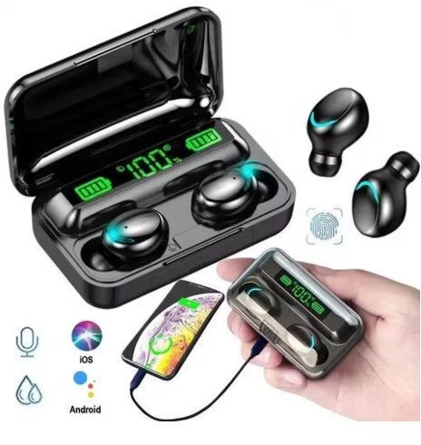 Fone Original Bluetooth 5.3 Preto Carrega Celular Bateria de Longa Duração Alta Performance - Imagem 6