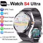 S4 Ultra Gps Relógio Inteligente Masculino 1.53 Polegadas Amoled Esportes Ao Ar Livre Pista NFC Frequência Cardíaca à Prova Dwaterproof Água Bluetooth Chamada Smartwatch.