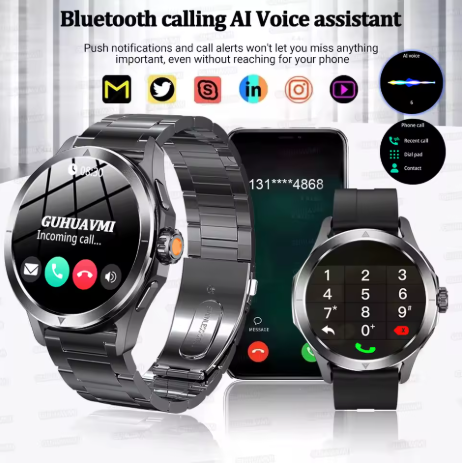 S4 Ultra Gps Relógio Inteligente Masculino 1.53 Polegadas Amoled Esportes Ao Ar Livre Pista NFC Frequência Cardíaca à Prova Dwaterproof Água Bluetooth Chamada Smartwatch. - Imagem 4