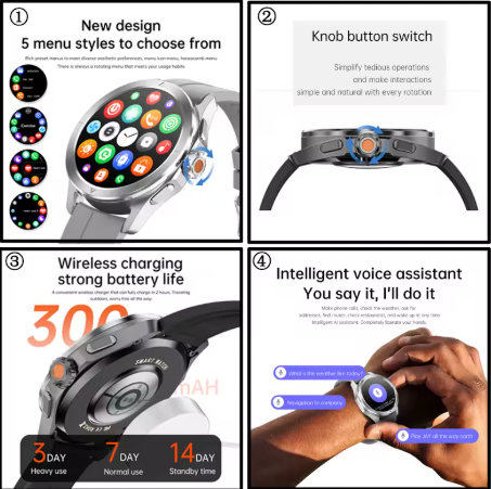 S4 Ultra Gps Relógio Inteligente Masculino 1.53 Polegadas Amoled Esportes Ao Ar Livre Pista NFC Frequência Cardíaca à Prova Dwaterproof Água Bluetooth Chamada Smartwatch. - Imagem 6