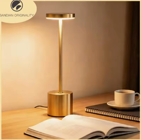 Luminária de Mesa Led Com Sensor de Toque, Luz Noturna Recarregável Usb, Portátil para Quarto, Luz Noturna Sem Fio, Lâmpada de Leitura para Restaurante, Hotel, Bar - Imagem 2