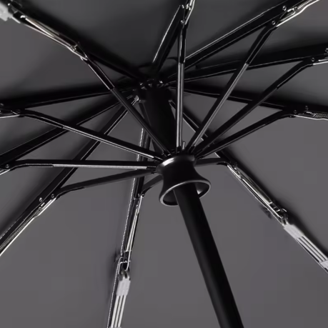 Grande Guarda-chuva Forte à Prova de Vento Com Listra Reflexiva Reverso Dobrável Automático Guarda-chuva Uv para Chuva Sol Mosquetão Alça Luxo - Imagem 7