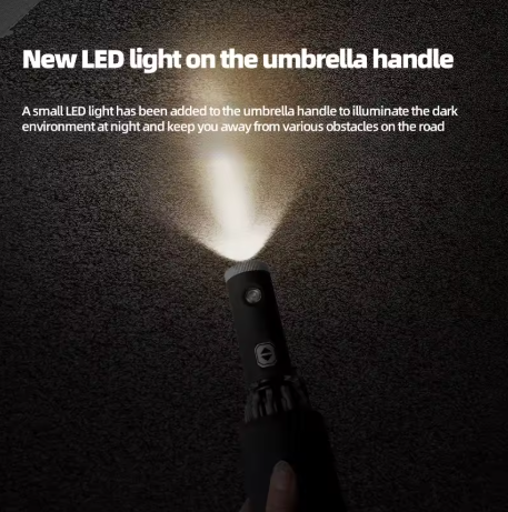 Guarda-chuva Automático Led para Carro, Totalmente Dobrável, para Chery Jaecoo J7 J8 7 Tiggo 8plus 8 5 Plus 7pro Max Omoda Arrizo Acessórios - Imagem 6