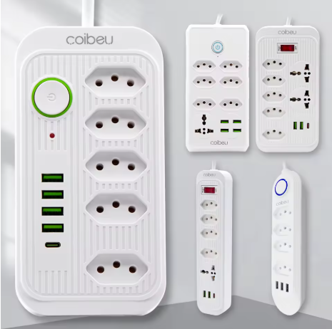 Extensão Tomada,extensão Elétrica,tomada Usb,filtro de Linha de Tomada,regua Tomadas de Energia,extensao Eletrica,110-220v,10a