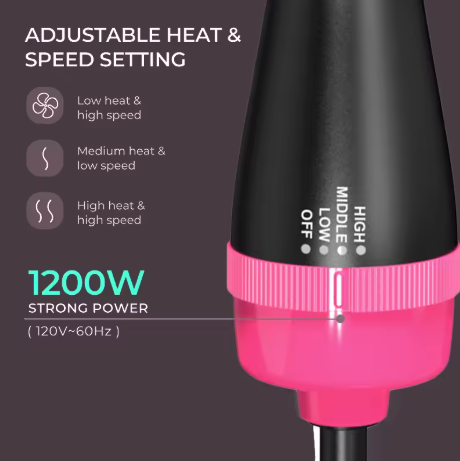 Lisapro 2 Em 1 Um Passo Secador de Cabelo e Volumizador Alisador de Cabelo Escova de ar Quente Modelador de Cabelo Beleza e Estilo de Saúde - Imagem 5