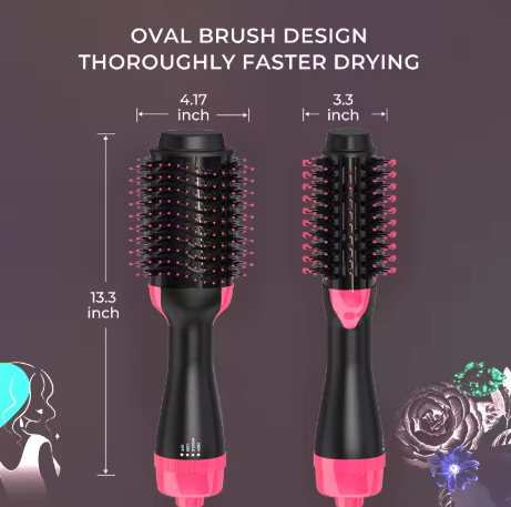 Lisapro 2 Em 1 Um Passo Secador de Cabelo e Volumizador Alisador de Cabelo Escova de ar Quente Modelador de Cabelo Beleza e Estilo de Saúde - Imagem 6